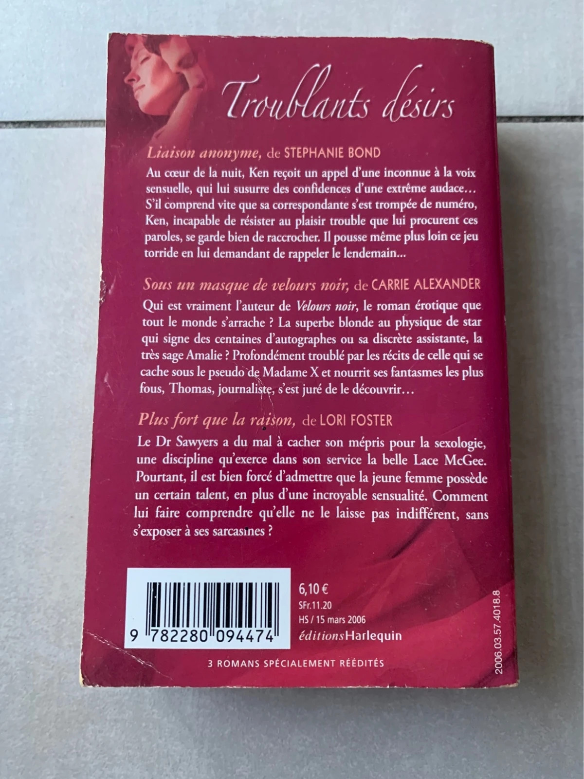 Livre Troublants désirs – Harlequin – 3 romans 2