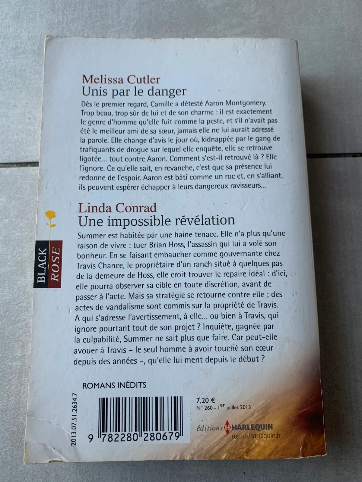 Livre Unis par le danger / Une impossible révélation – Harlequin Black Rose 2