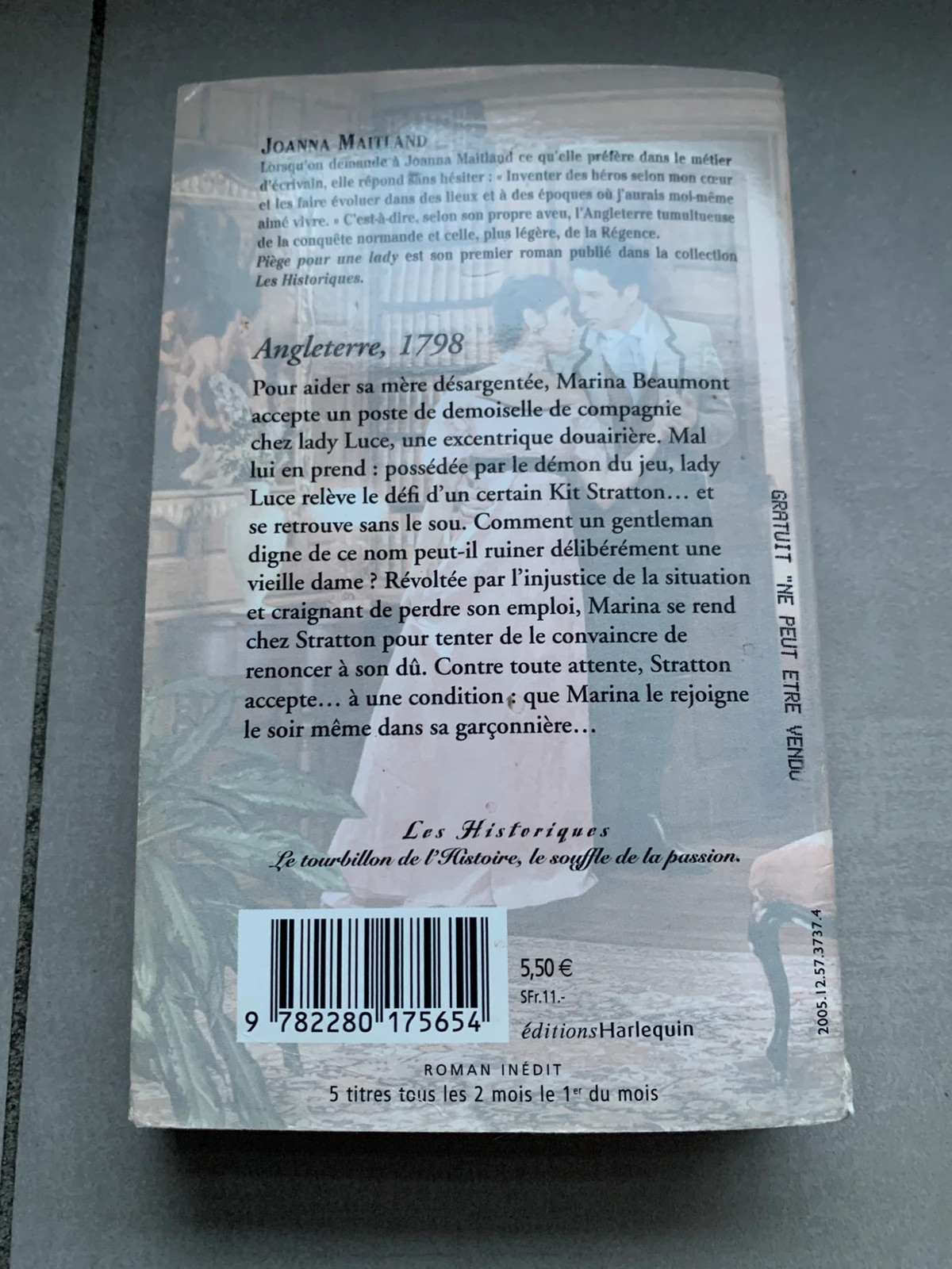 Livre Piège pour une lady – Joanna Maitland – Harlequin 2
