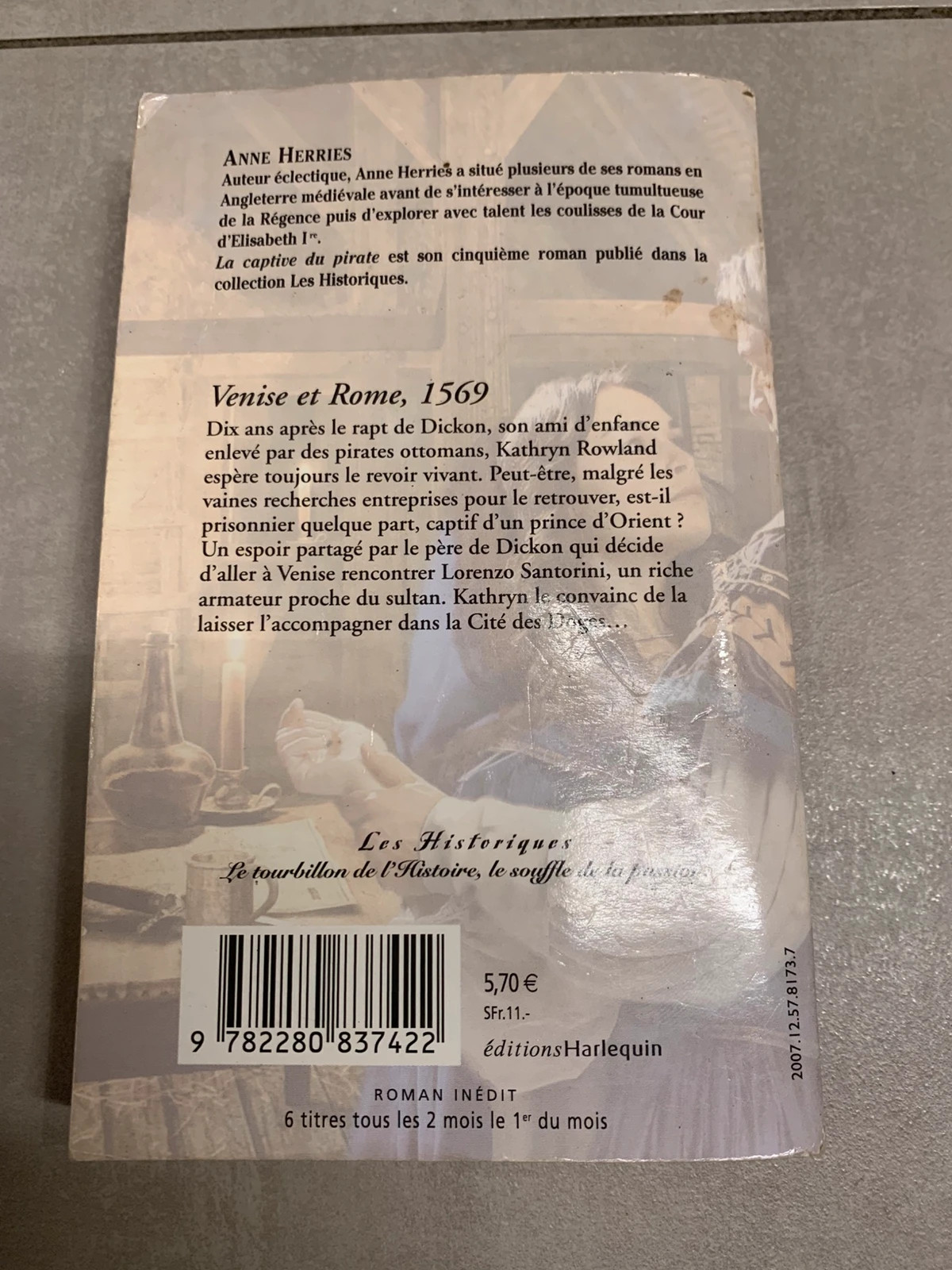 Livre La captive du pirate – Anne Herries – Harlequin Les Historiques 2