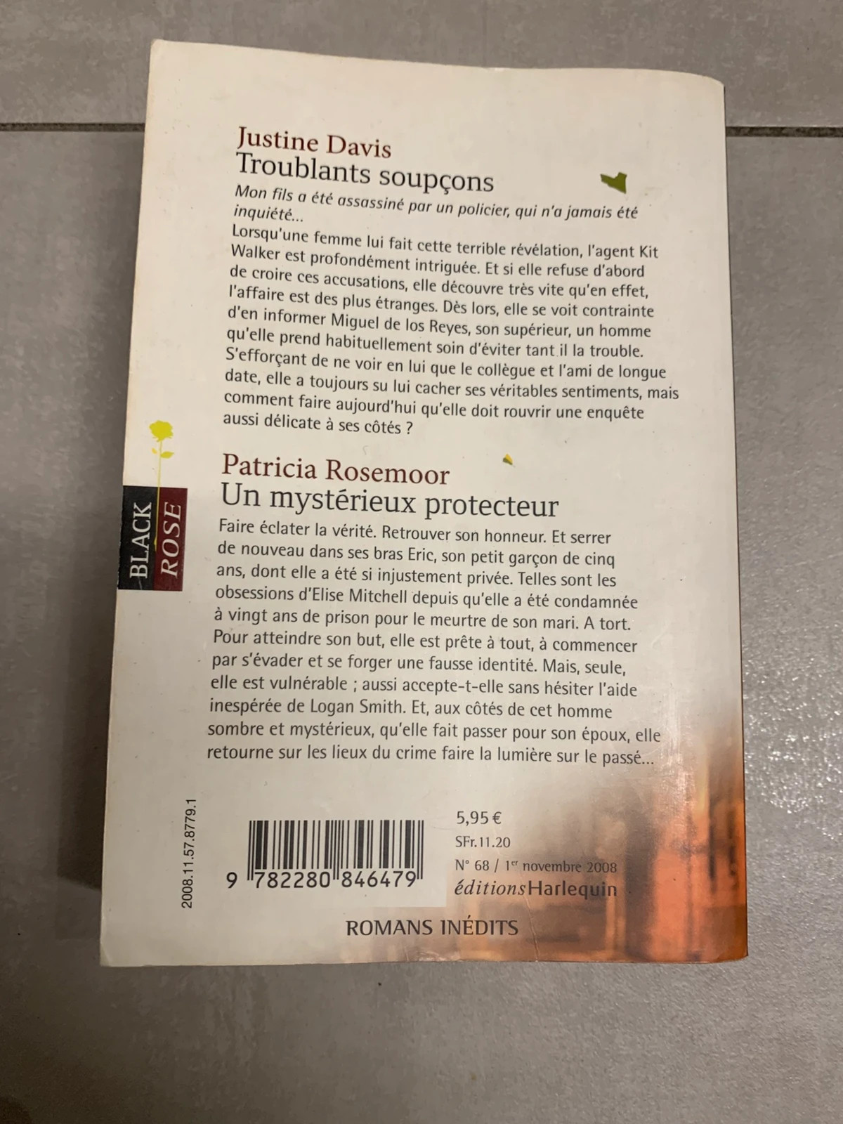 Livre Troublants soupçons / Un mystérieux protecteur – Harlequin Black Rose 2