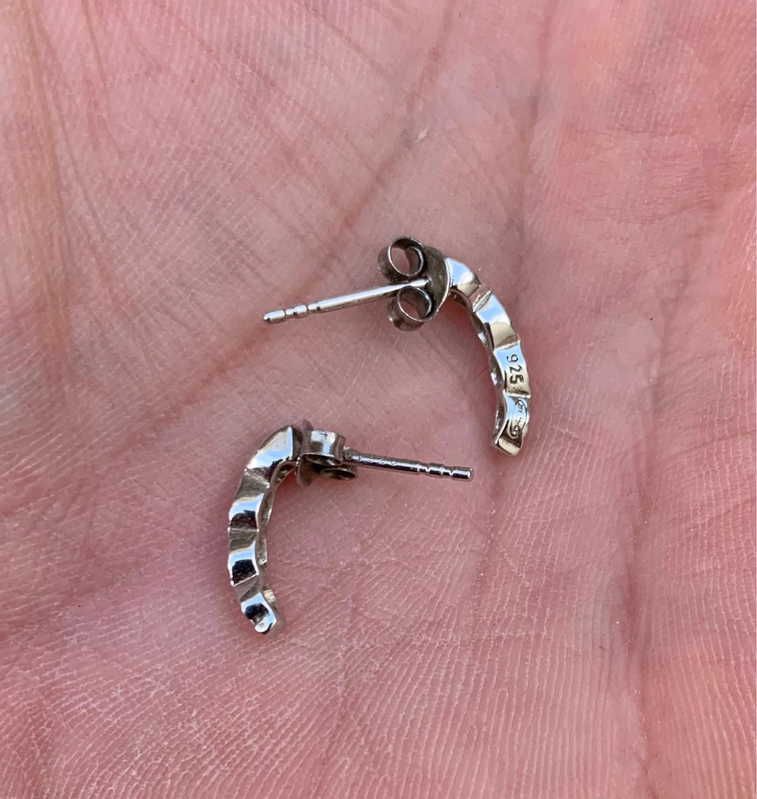 💎 Boucles d’oreilles en argent 925 – demi-lune 2