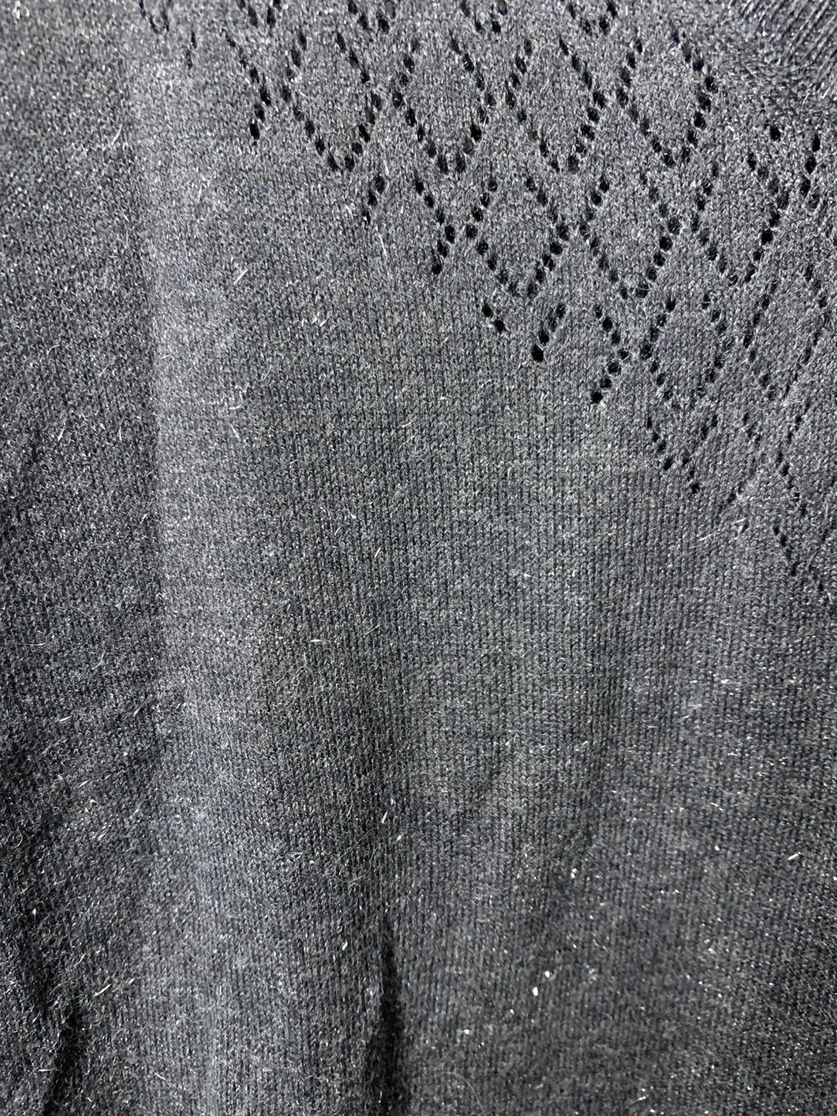 Pull Promod gris anthracite ajouré filaments argentés – taille S – Promod – taille S / 36 / 8 5