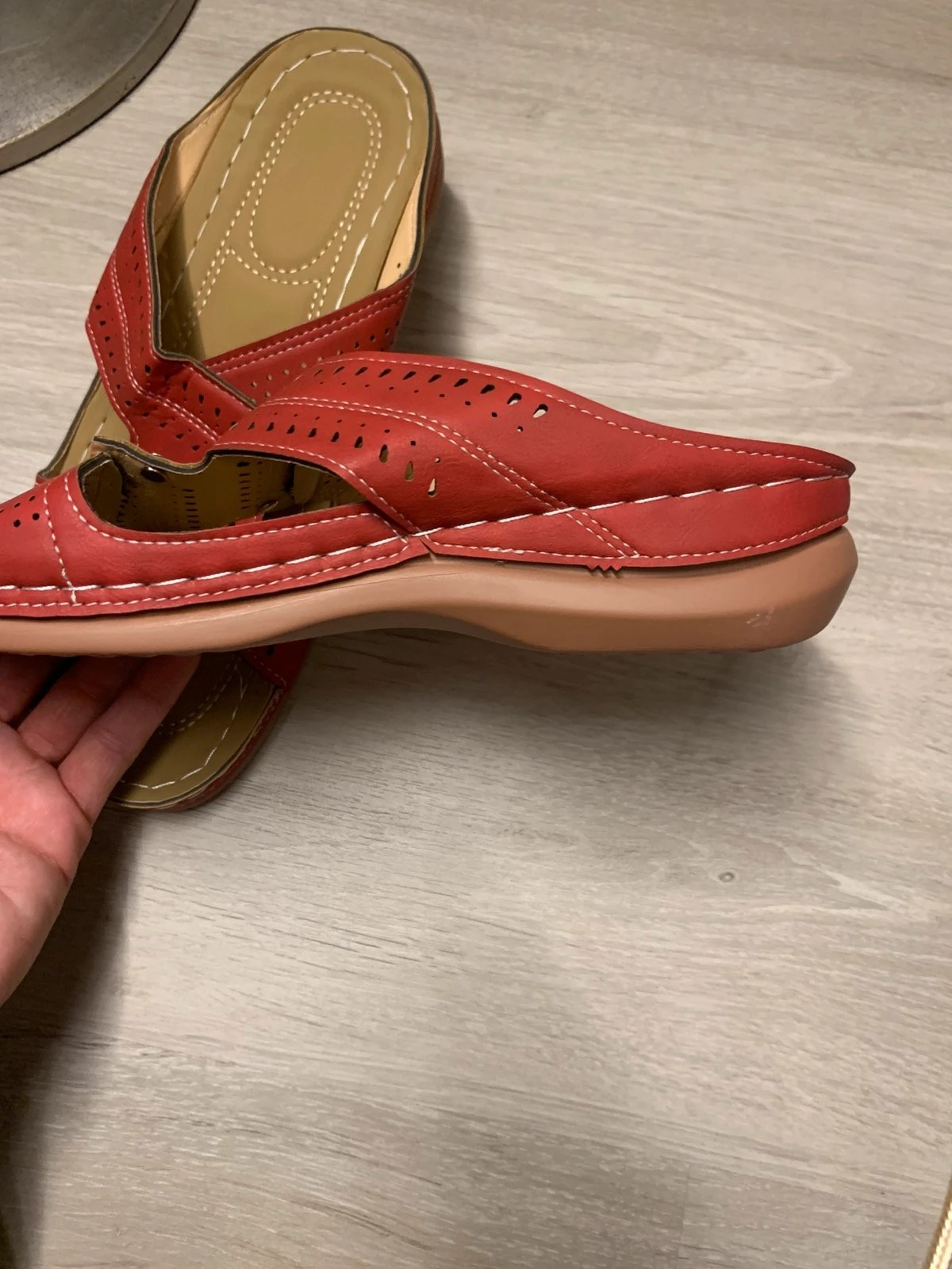 👡 Sandales rouges femme – pointure 41 – taille 41 3