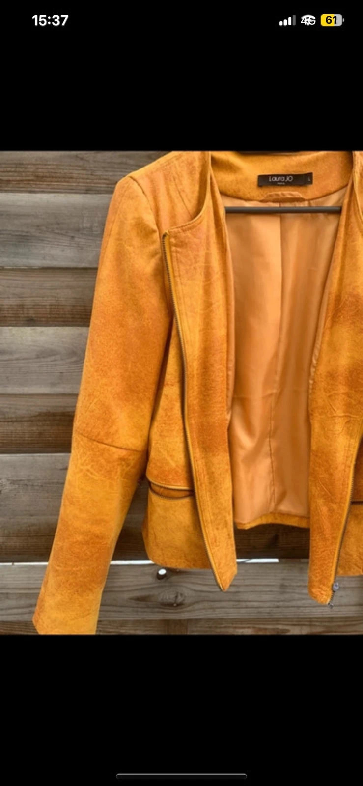 🧡 Veste perfecto Laura Jo Paris – Camel / Orange – Taille L 🧡 – Laura Jo – taille M / 38 / 10 3