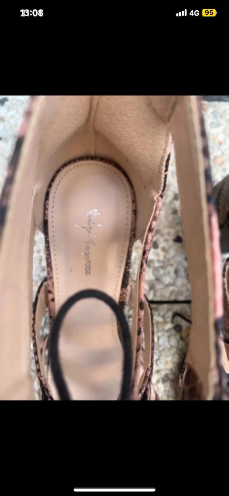 Sergio Todzi Sandales Femme Talons Hauts Python Rose Noir Pointure 39 soirée chic – Sergio Todzi – taille 39 5