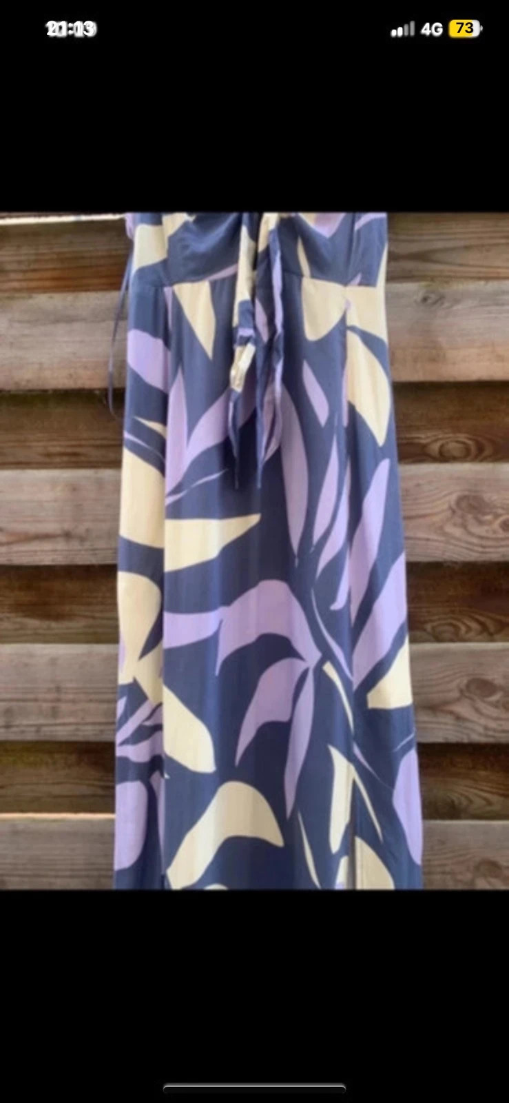 Robe longue fendue Etam imprimé tropical XS/34 🌸 – Etam – taille XS / 34 / 6 4