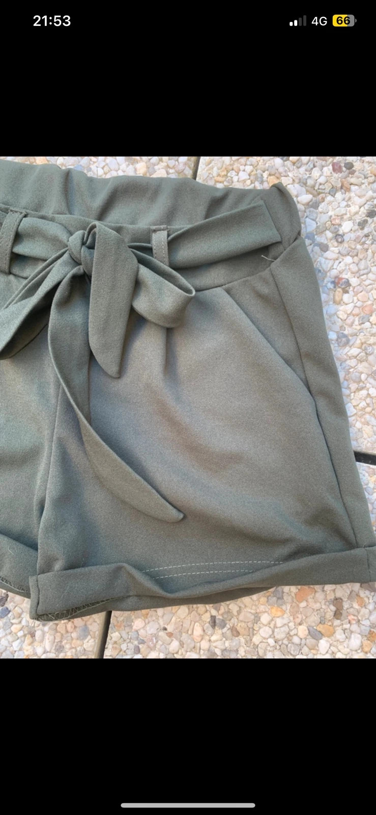 Short kaki fluide ceinturé – Taille S/36 – Très bon état 🤍 – La City – taille S / 36 / 8 4