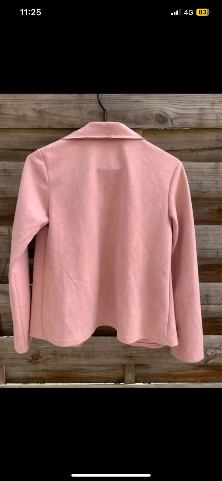🌸 Veste blazer rose poudré – XS / 34 🌸 – Shein – taille XS / 34 / 6 5