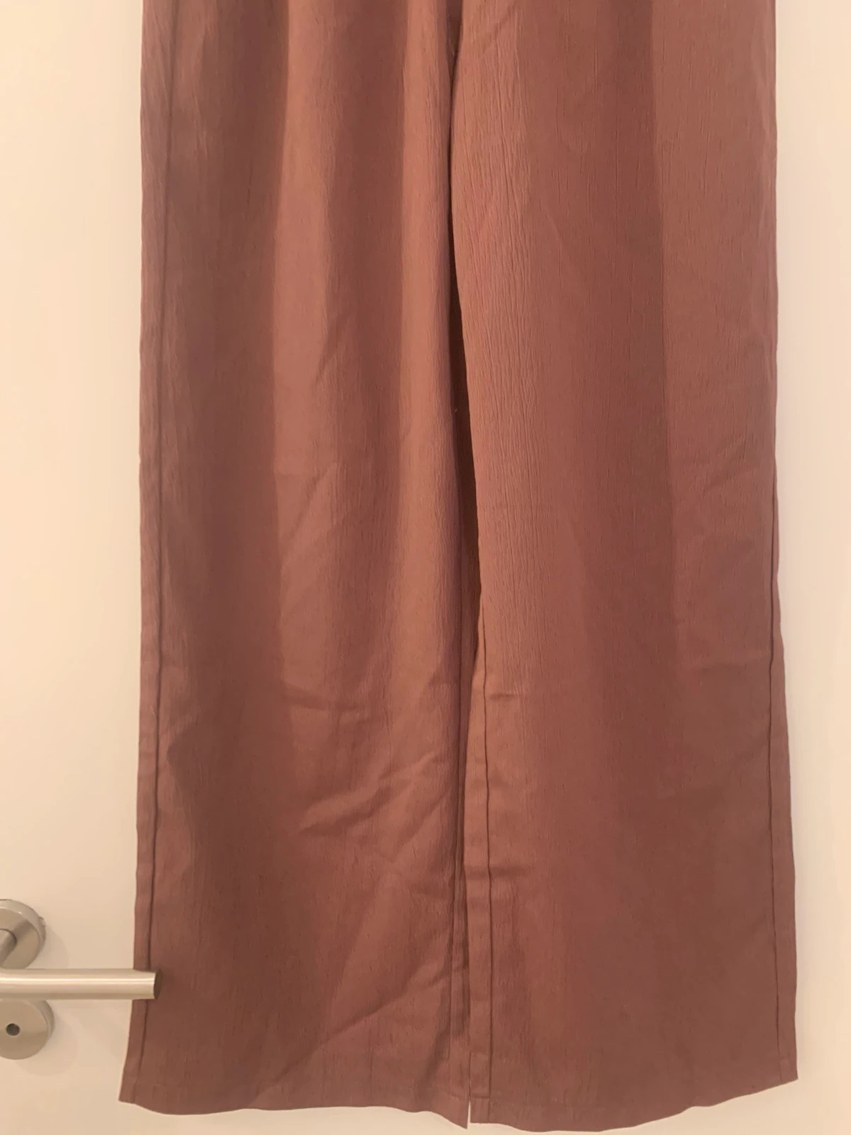 Pantalon fluide large marron chocolat – Petite XS – Shein – taille XS / 34 / 6 4