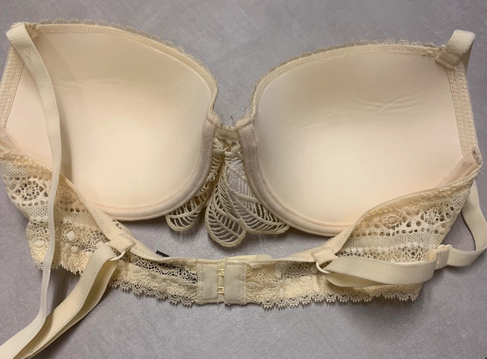 🤍 Soutien-gorge dentelle beige/ivoire/jaune pâle – Undiz – 85D – Undiz – taille 85D 5