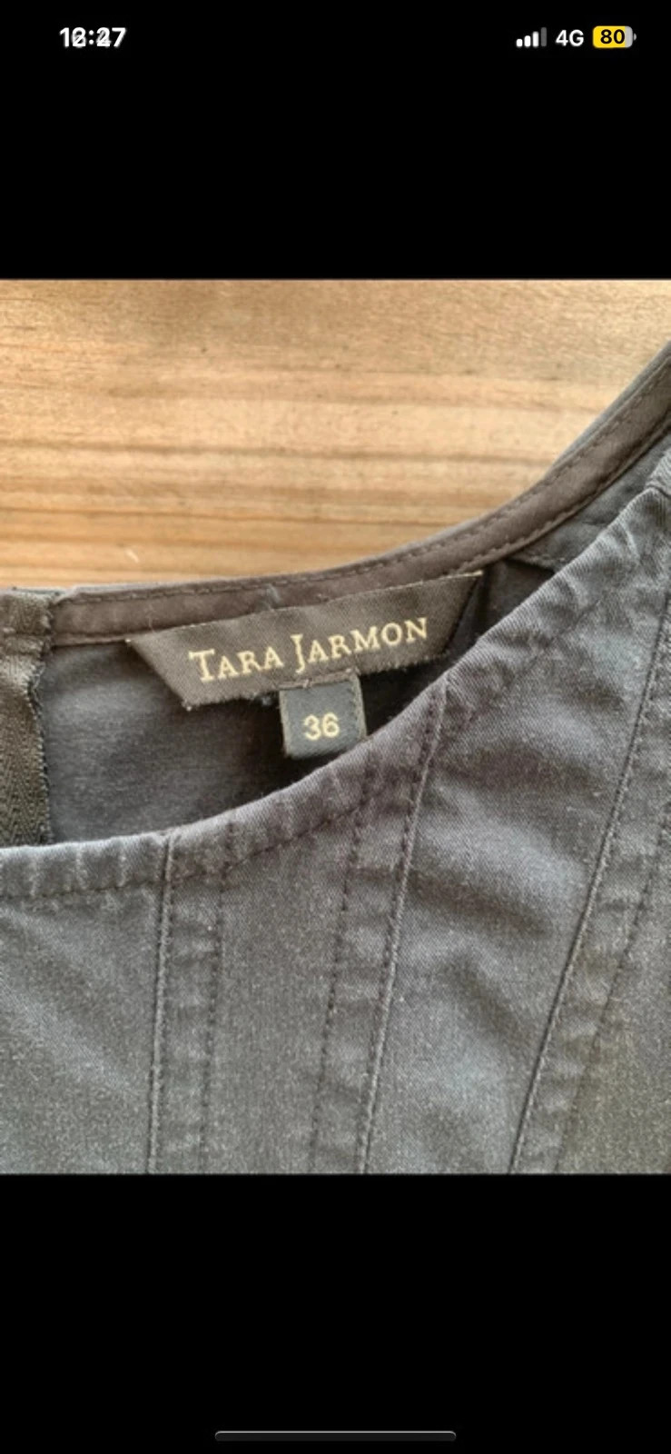 🖤 Robe Tara Jarmon noire effet jean – Taille 36/S – Tara Jarmon – taille S / 36 / 8 2