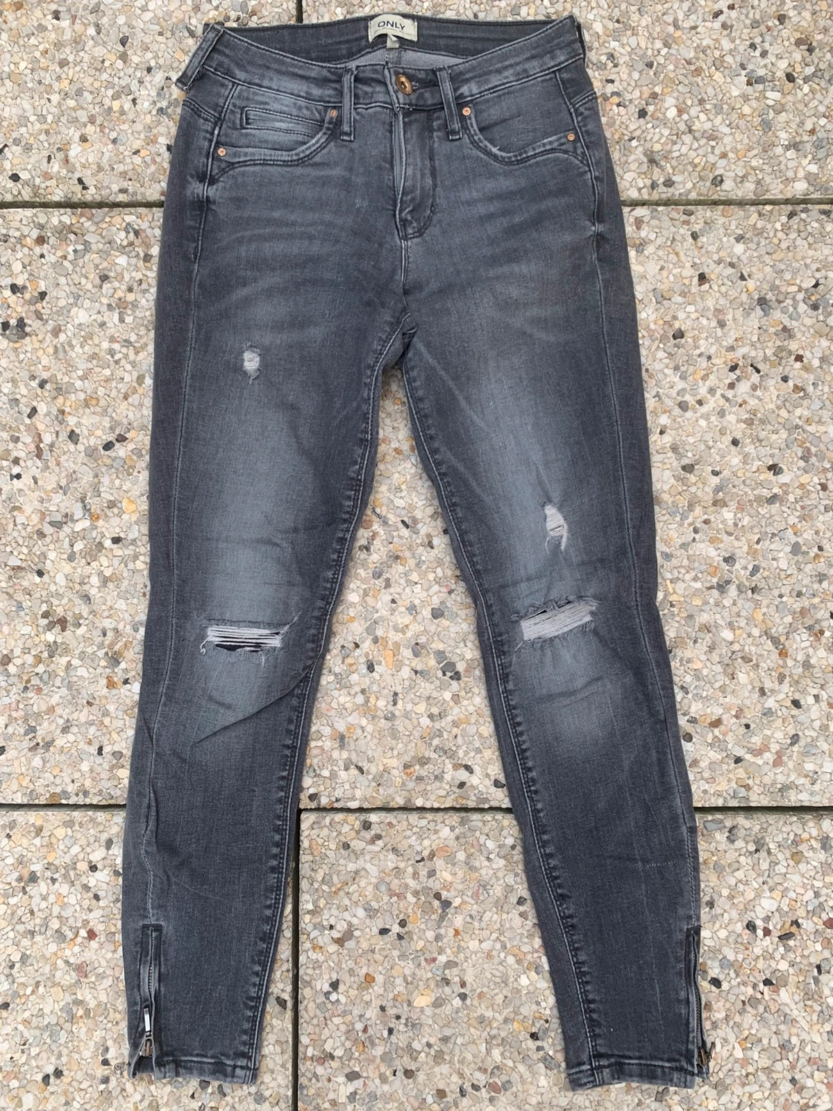 👖 Lot de 2 jeans femme Only – XS & S – jeans slim destroy délavés – ONLY – taille S / 36 / 8 2