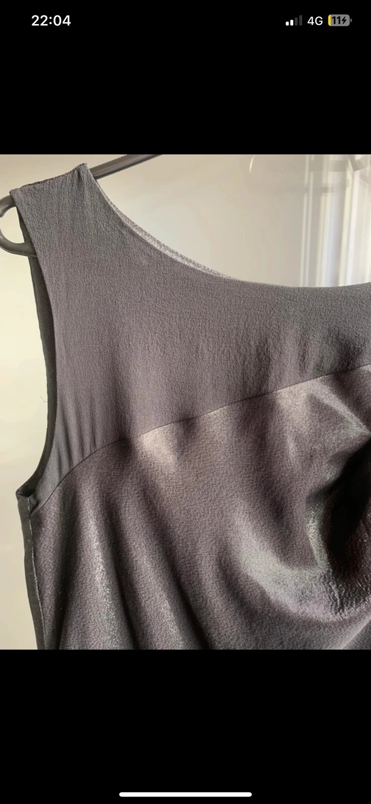 Robe de soirée chic classe Zapa T40 noir brillant asymétrique – ZAPA – taille L / 40 / 12 2