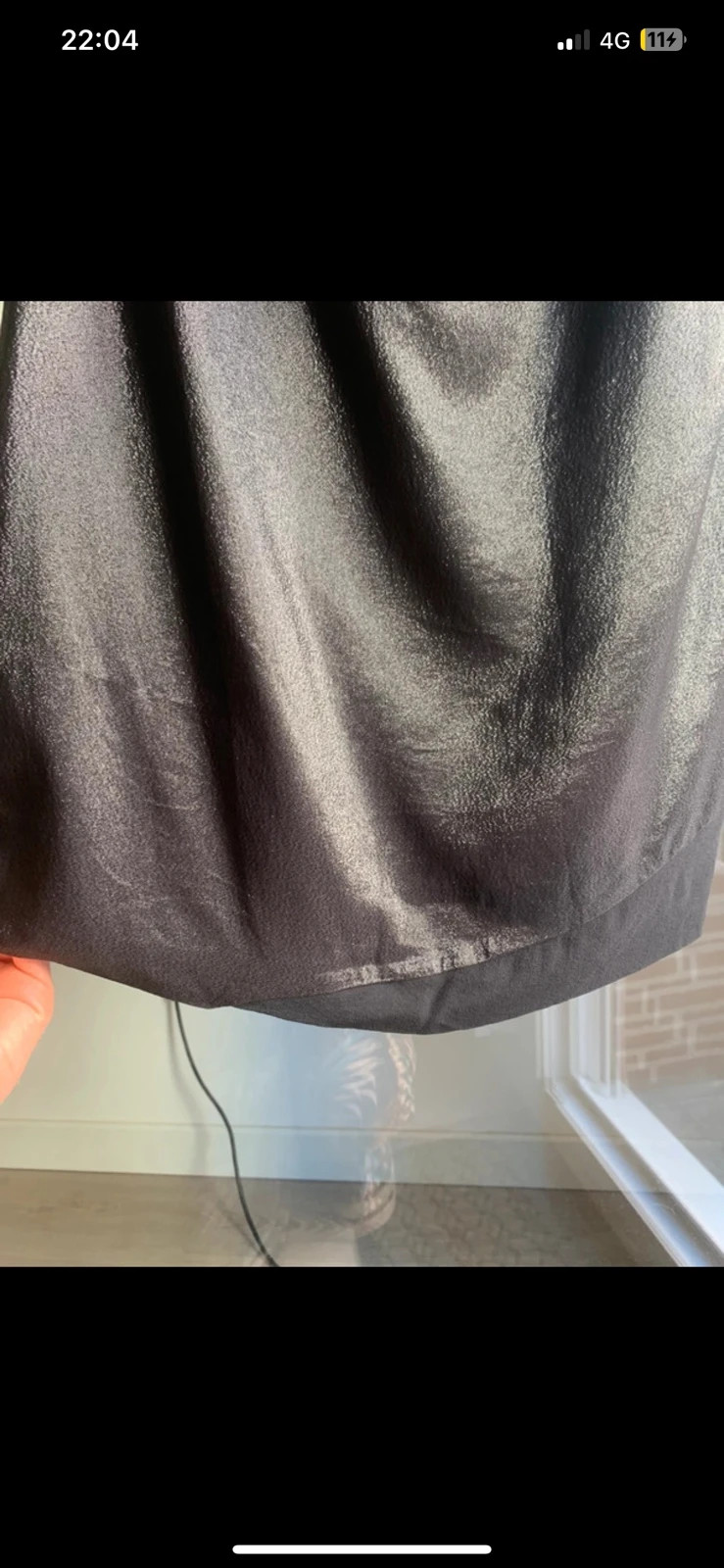 Robe de soirée chic classe Zapa T40 noir brillant asymétrique – ZAPA – taille L / 40 / 12 5