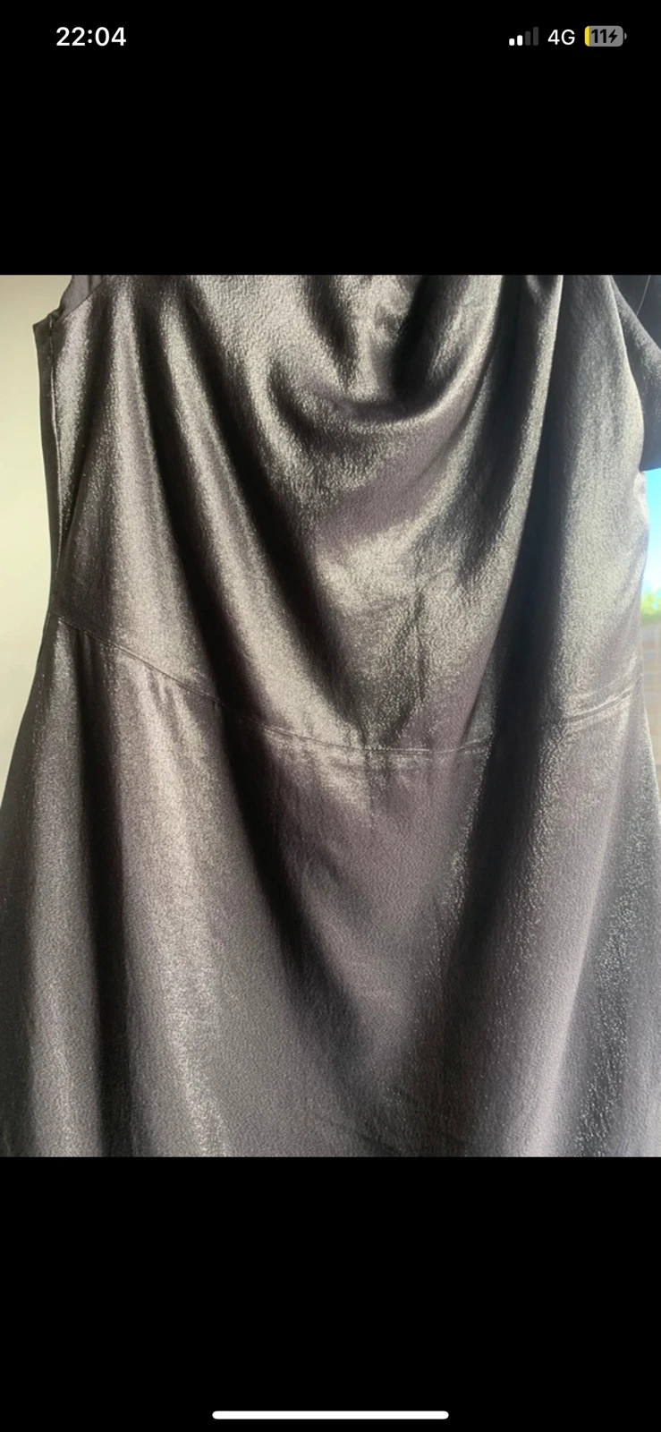 Robe de soirée chic classe Zapa T40 noir brillant asymétrique – ZAPA – taille L / 40 / 12 4