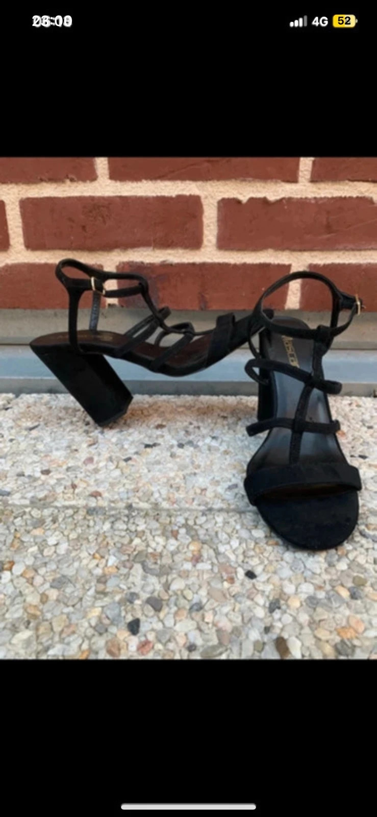 Sandales à talons carrés noires T39 – Élégantes & très bon état – taille 39 2