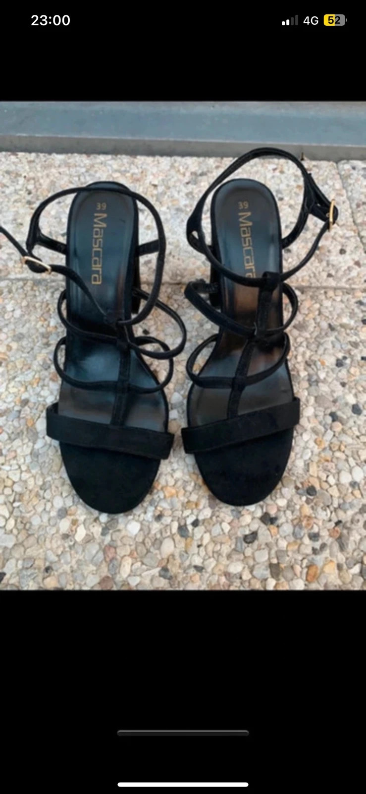 Sandales à talons carrés noires T39 – Élégantes & très bon état – taille 39 3