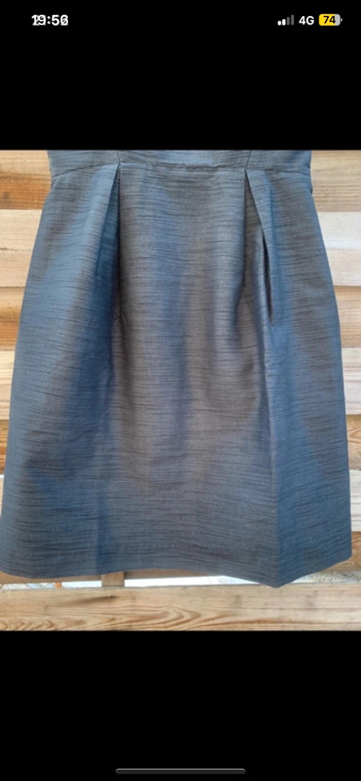 🌙 Magnifique robe Tara Jarmon chic soirée – T.36 – Gris anthracite Made in France 🇫🇷 – Tara Jarmon – taille S / 36 / 8 5