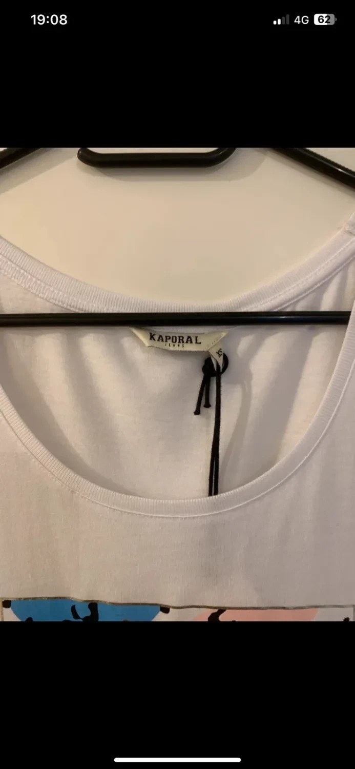 Débardeur blanc Kaporal XS imprimé léopard coloré – Kaporal – taille XS / 34 / 6 3