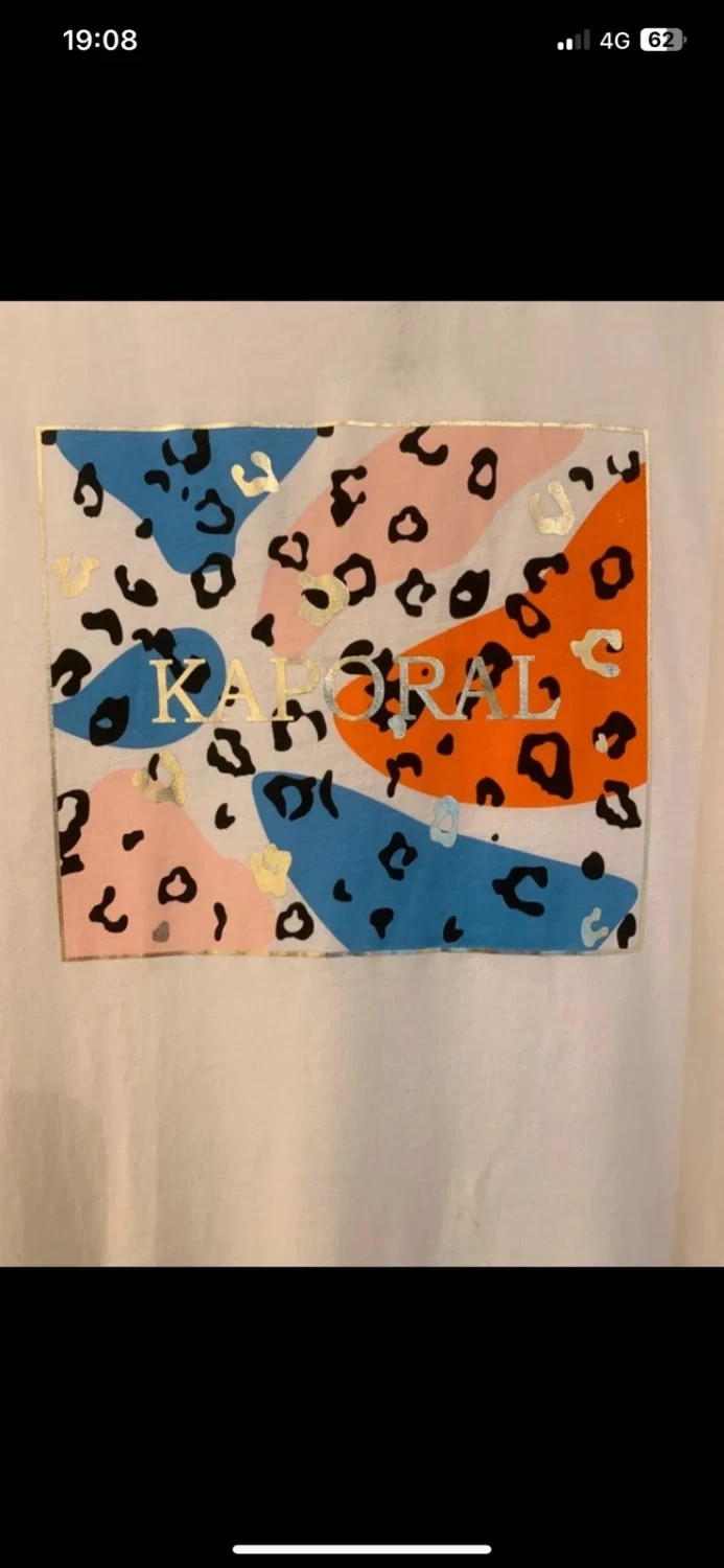 Débardeur blanc Kaporal XS imprimé léopard coloré – Kaporal – taille XS / 34 / 6 4
