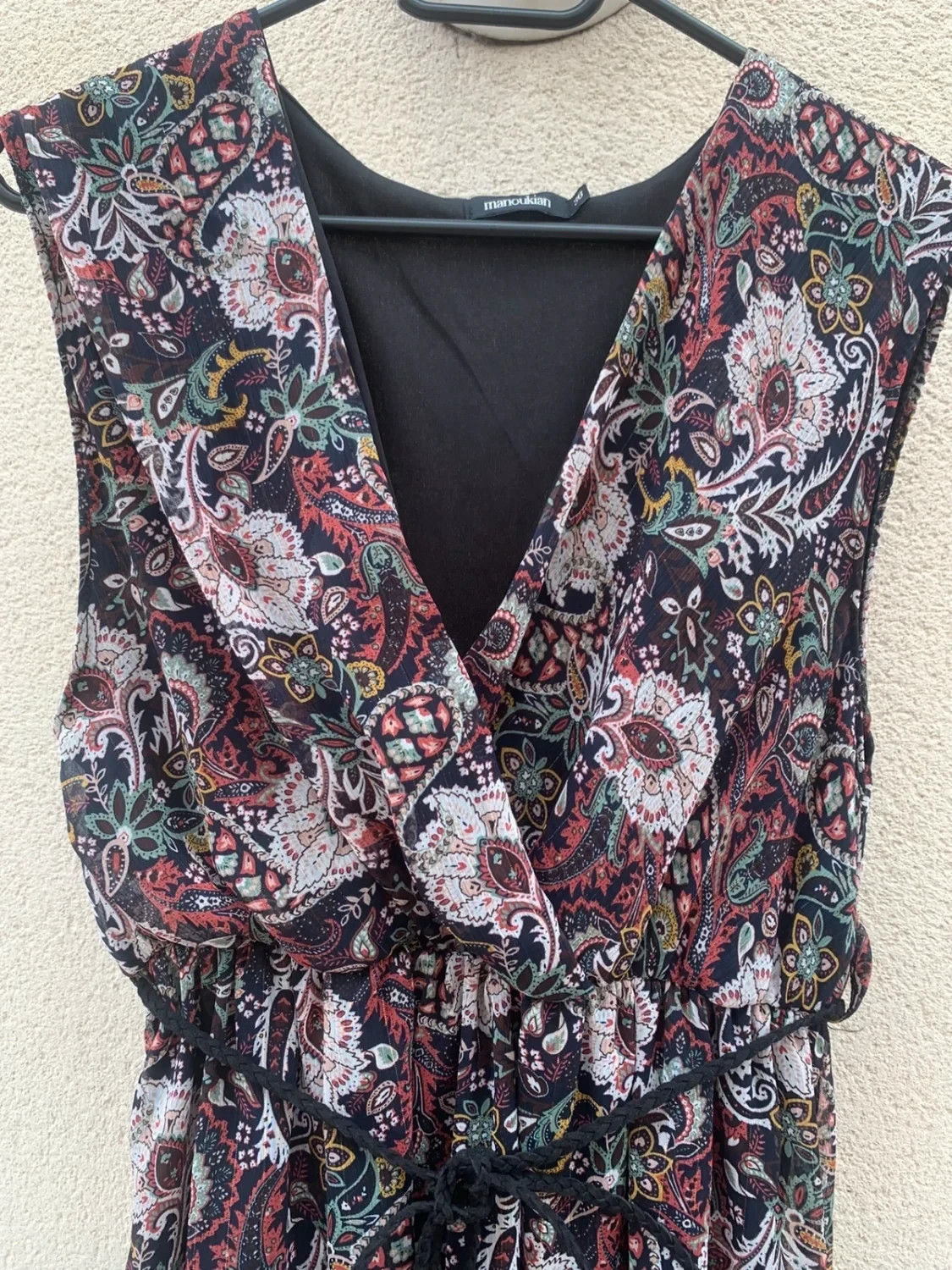 Robe Manoukian imprimé cachemire bohème – Taille 36 – Manoukian – taille S / 36 / 8 4
