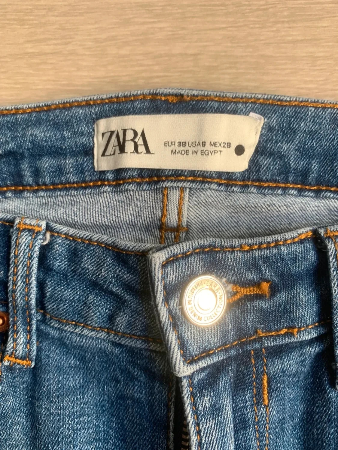 👖 Jean skinny Zara modèle The Skinny en denim bleu délavé. – Zara – taille S / 36 / 8 3