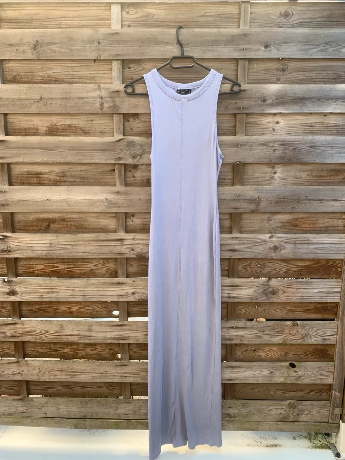 Robe longue côtelée bleu/lilas ASOS Design – Taille 36 – Maxi robe fendue – ASOS Design – taille S / 36 / 8 2