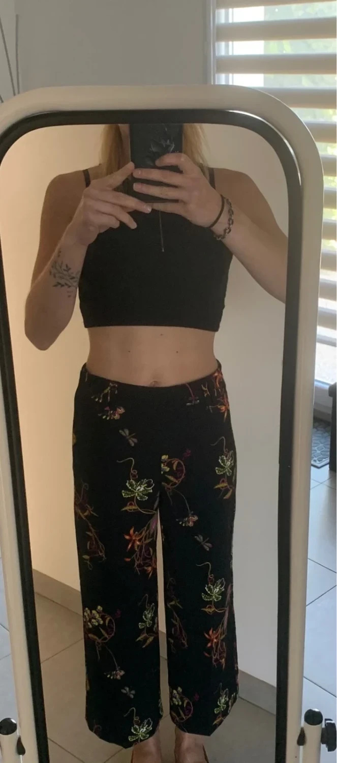 🌺 Pantalon large fleuri H&M taille 36 – H&M – taille S / 36 / 8 2