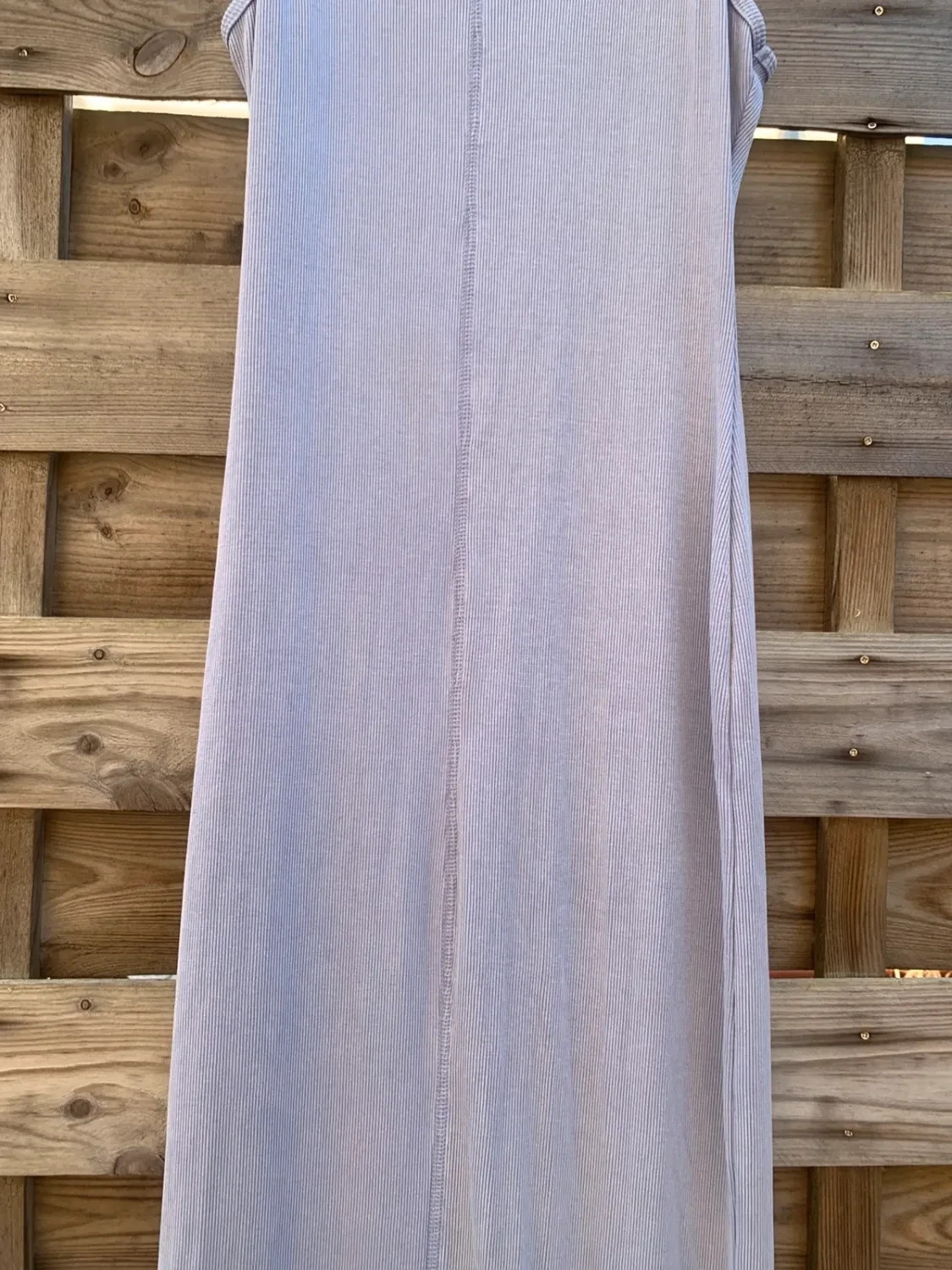 Robe longue côtelée bleu/lilas ASOS Design – Taille 36 – Maxi robe fendue – ASOS Design – taille S / 36 / 8 4