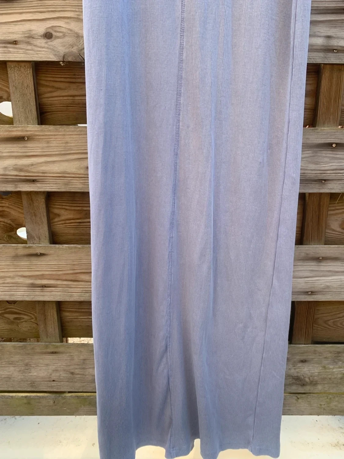 Robe longue côtelée bleu/lilas ASOS Design – Taille 36 – Maxi robe fendue – ASOS Design – taille S / 36 / 8 5