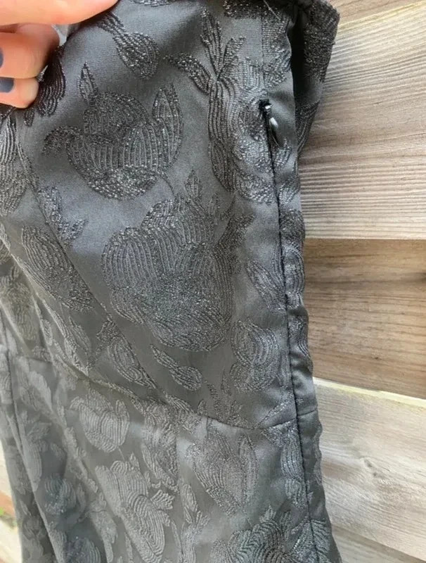 Robe noire bustier asymétrique Etam – Taille S – Effet brodé élégant – Etam – taille S / 36 / 8 4