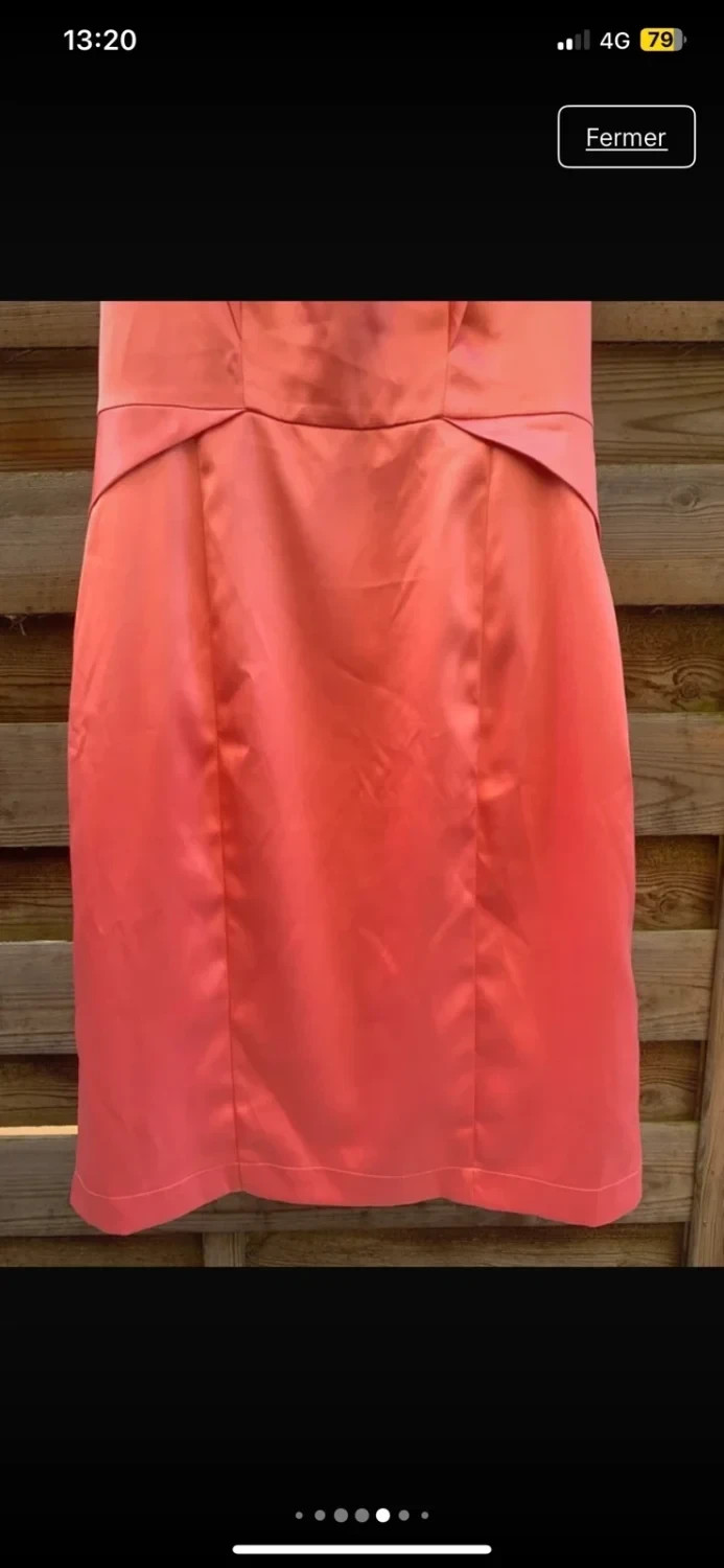 Robe satinée corail Naf Naf T34 – neuve avec étiquette 💖 – Naf Naf – taille XS / 34 / 6 5
