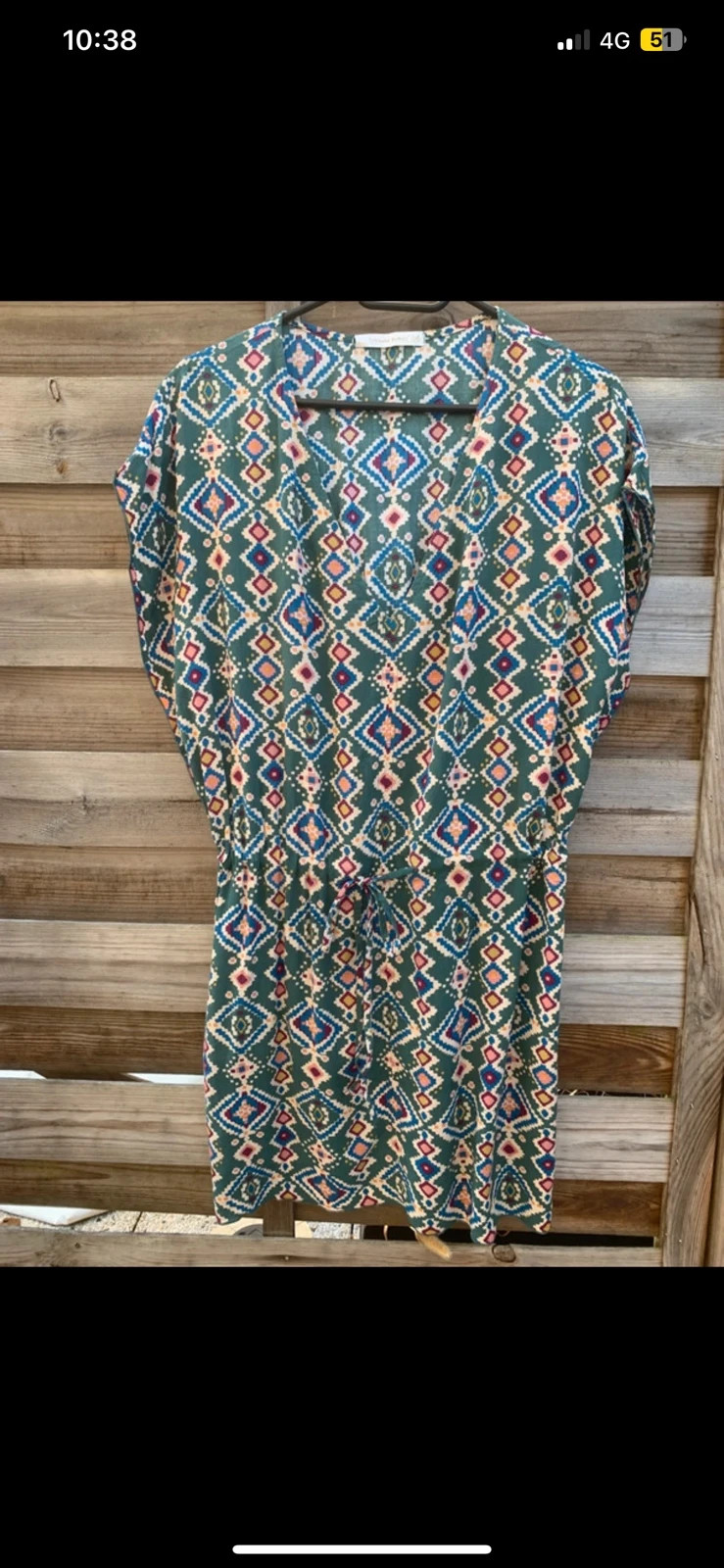 Robe Chemins Blancs 100 % viscose imprimé graphique T38 – Chemins Blancs – taille M / 38 / 10 2