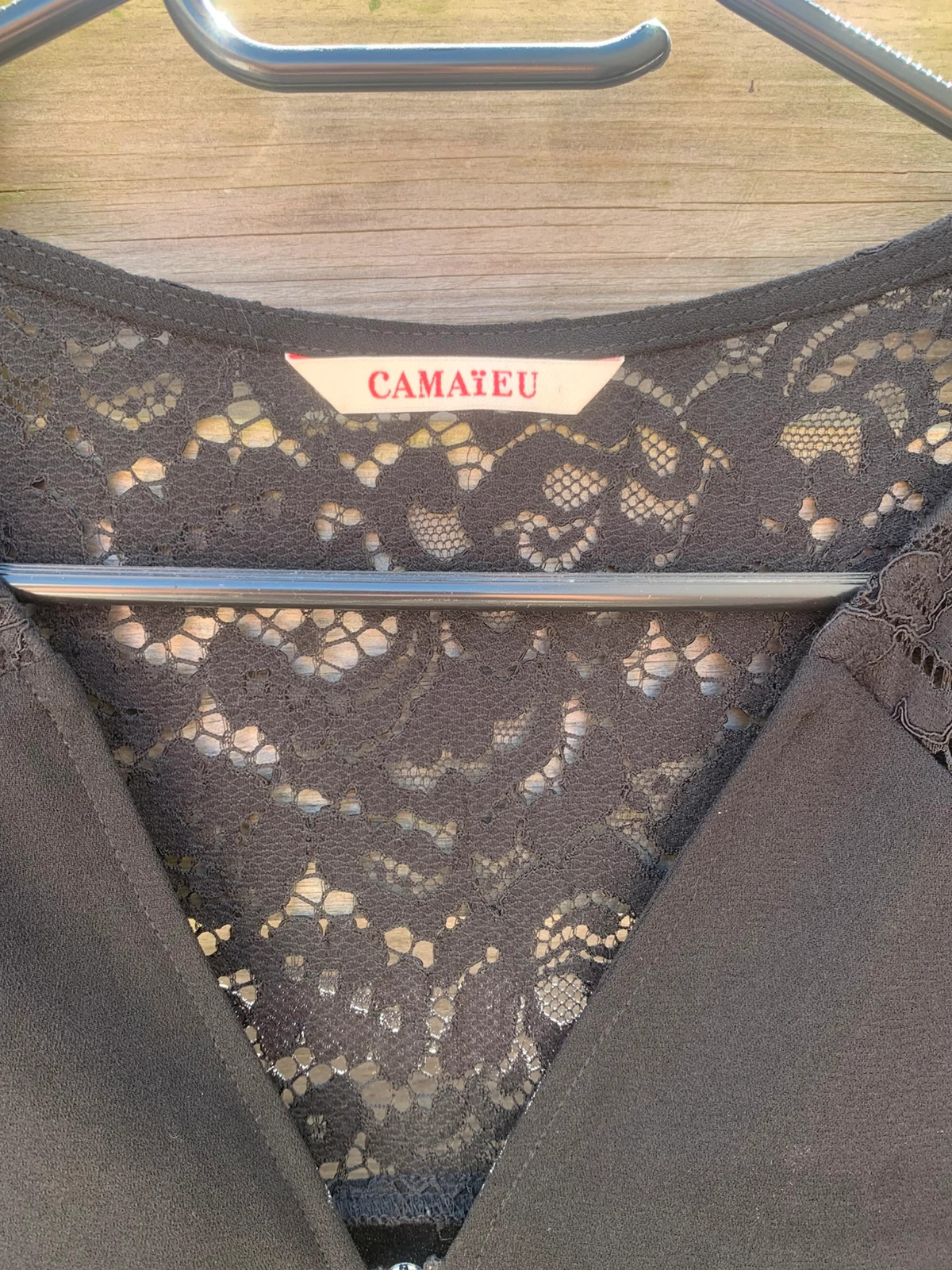 Robe noire Camaïeu dentelle en taille 36. – Camaïeu – taille S / 36 / 8 3