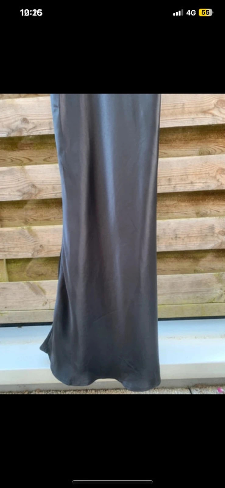 Robe longue noire satinée & crochet Asos – Taille 36/S – ASOS Design – taille S / 36 / 8 5