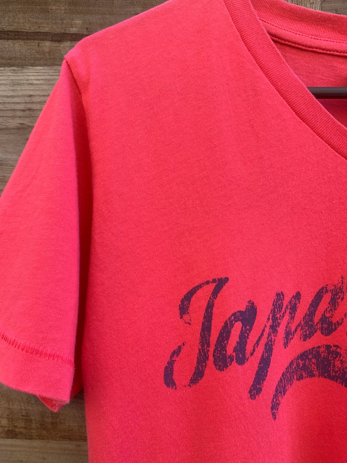 T-shirt Japan Rags rose corail logo – Taille S – 100 % coton – Japan Rags – taille S 3