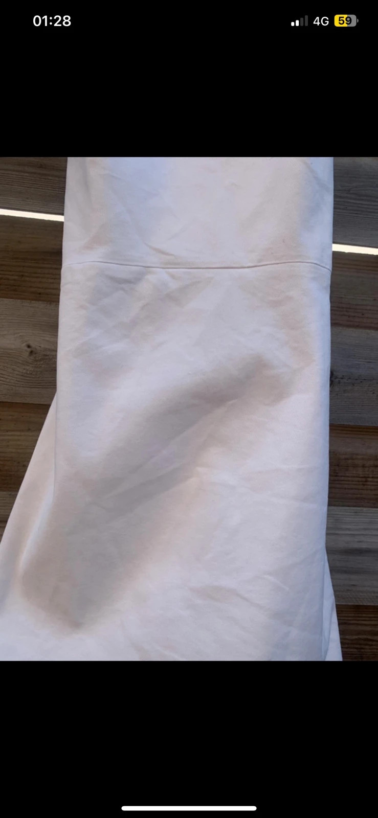 Robe Zara blanche dos croisé T.S – élégante, cérémonie, mariage – Zara – taille S / 36 / 8 5