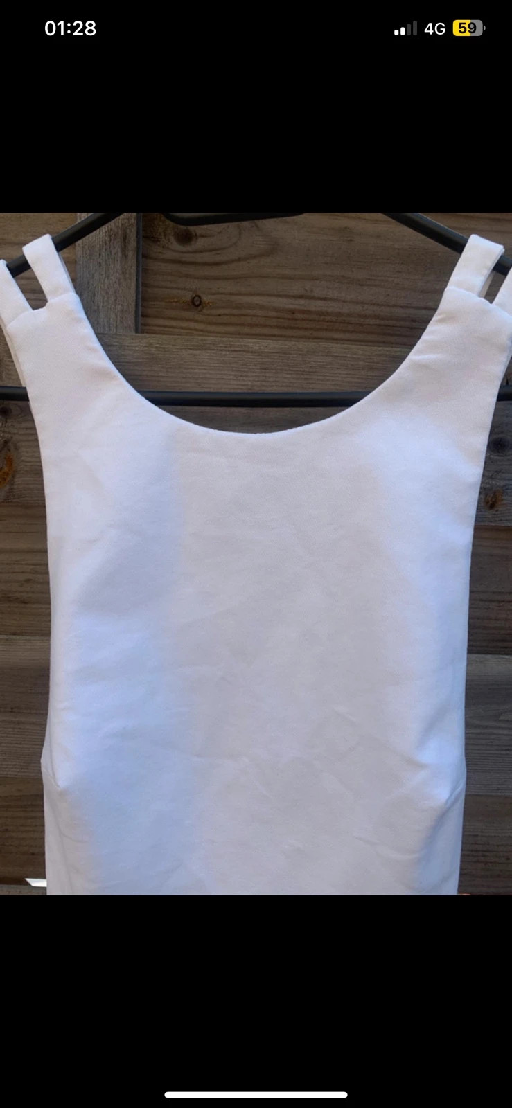 Robe Zara blanche dos croisé T.S – élégante, cérémonie, mariage – Zara – taille S / 36 / 8 4