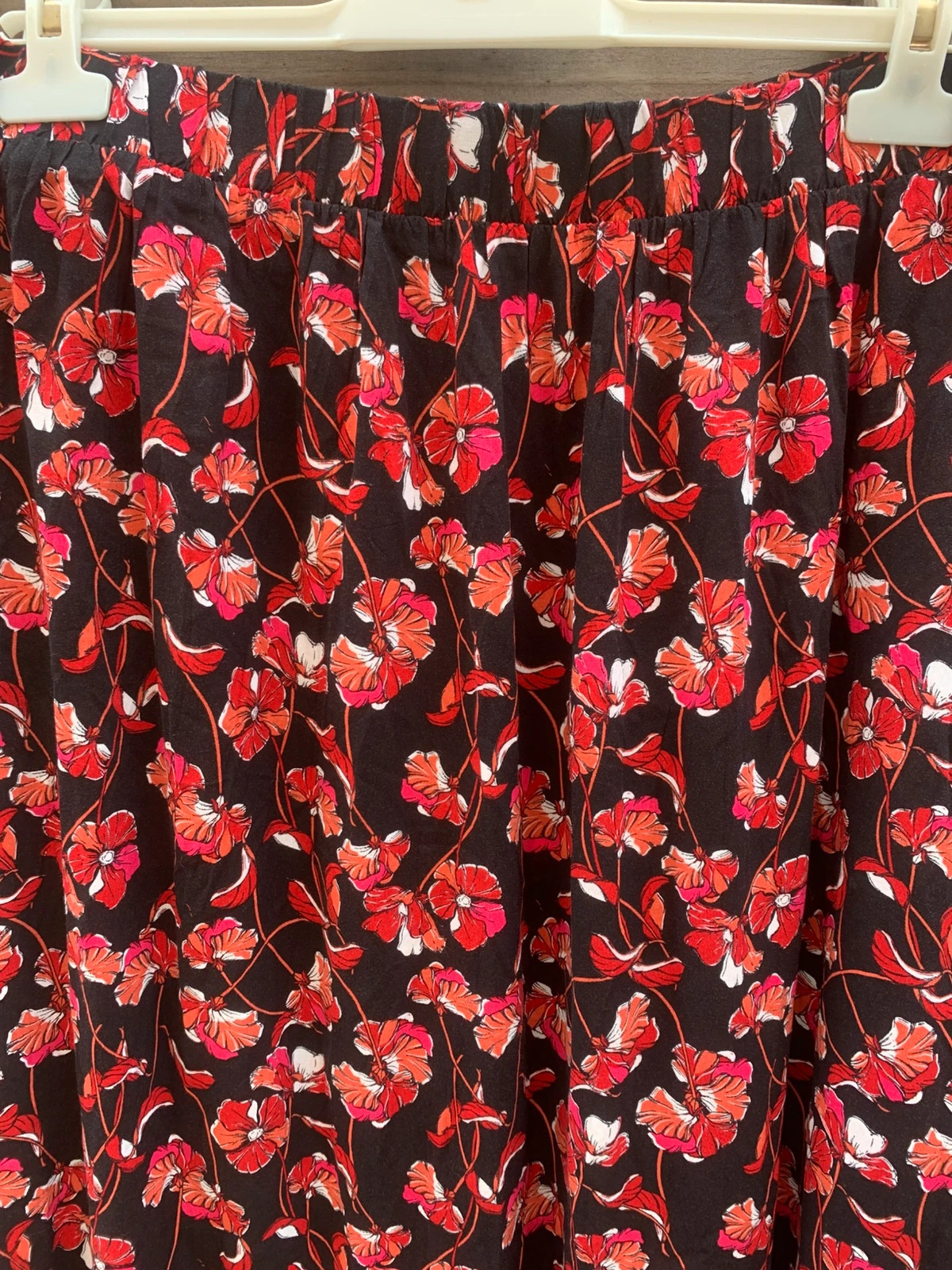 Jupe longue fluide fleurie L 40/42 Taille élastique – taille L / 40 / 12 2