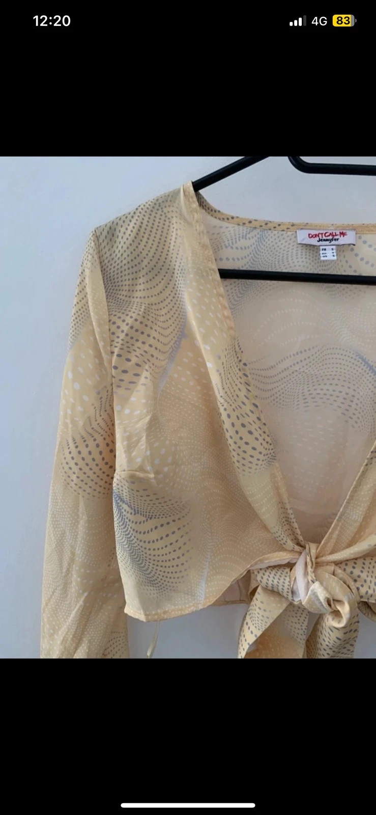 💛 Top cache-cœur jaune pâle Jennyfer – Taille S – Noué devant 💛 – Don't Call Me Jennyfer – taille S / 36 / 8 3