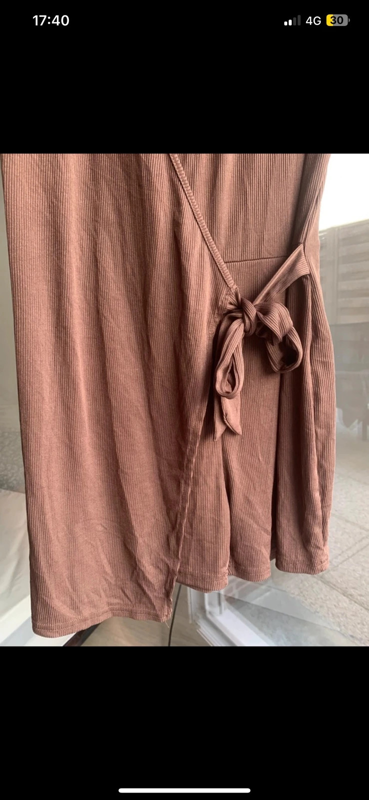 Combishort portefeuille côtelée marron – taille S – Shein – taille S / 36 / 8 4