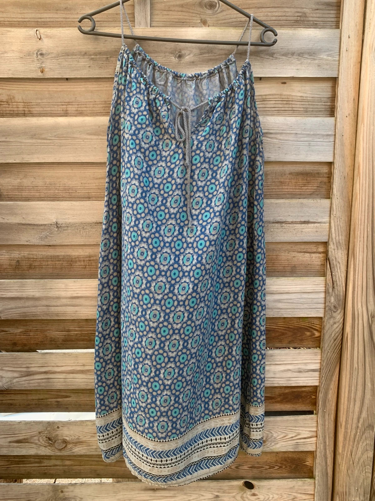 Robe My Vela Made in Italy imprimé bleu fluide TM/L – My Vela – taille M / 38 / 10 2