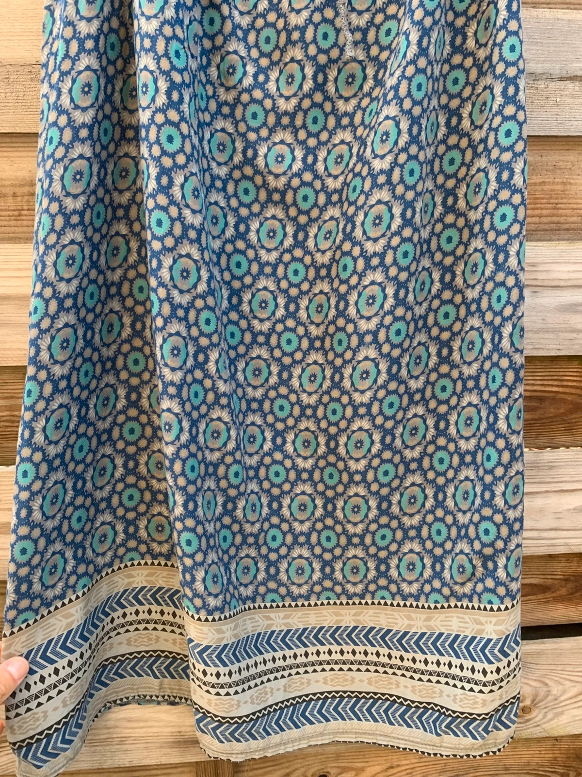 Robe My Vela Made in Italy imprimé bleu fluide TM/L – My Vela – taille M / 38 / 10 4