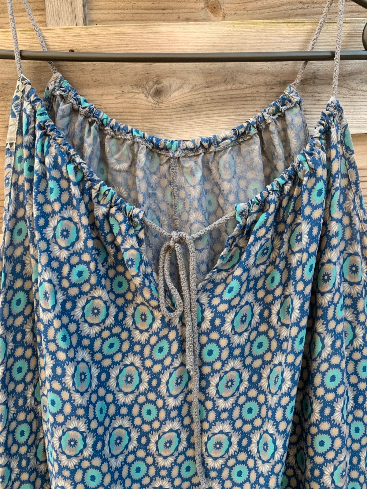 Robe My Vela Made in Italy imprimé bleu fluide TM/L – My Vela – taille M / 38 / 10 3