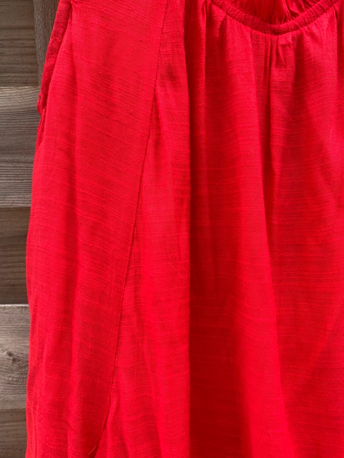 Robe rouge fluide à volants – Taille 36/S – Style bohème chic, décontracté – taille S / 36 / 8 3