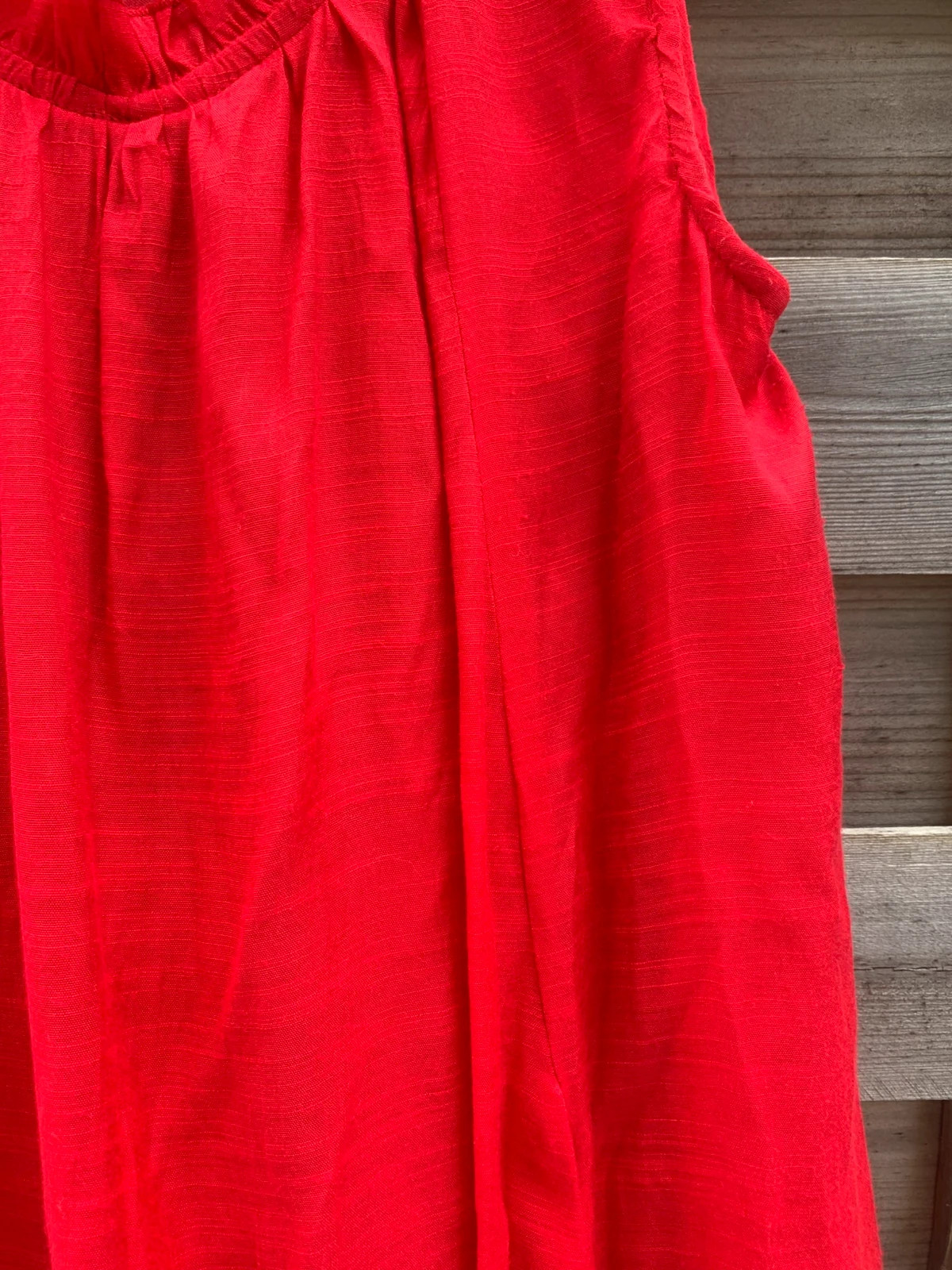 Robe rouge fluide à volants – Taille 36/S – Style bohème chic, décontracté – taille S / 36 / 8 4
