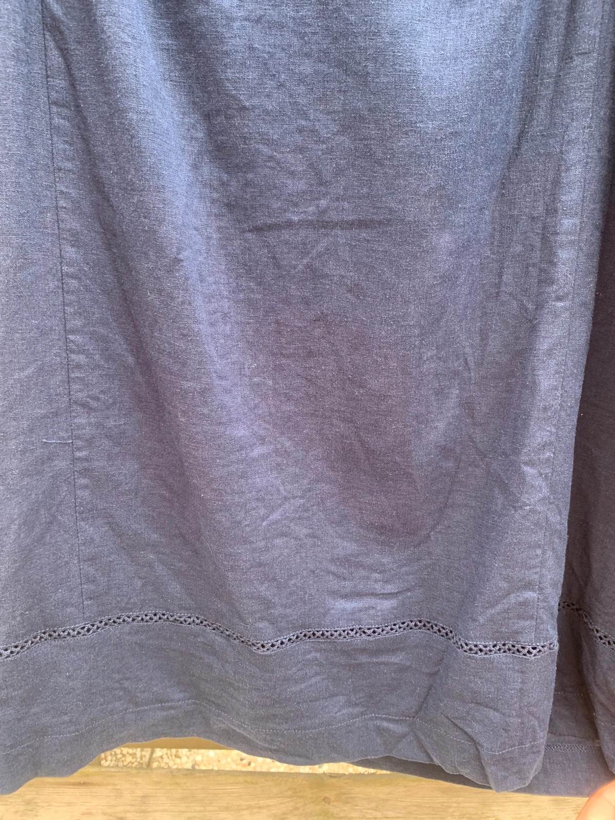 Robe bleu marine en lin Concept K T40 – concept k – taille L / 40 / 12 5