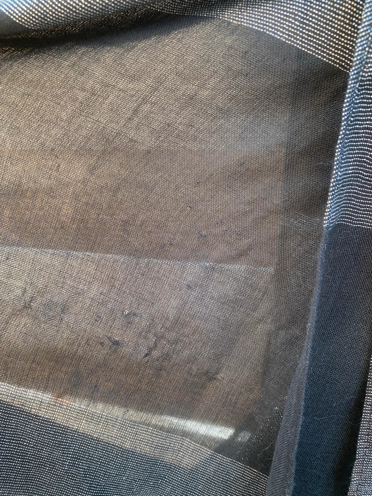 Étole noire légère à rayures grises – Foulard / Châle élégant 5