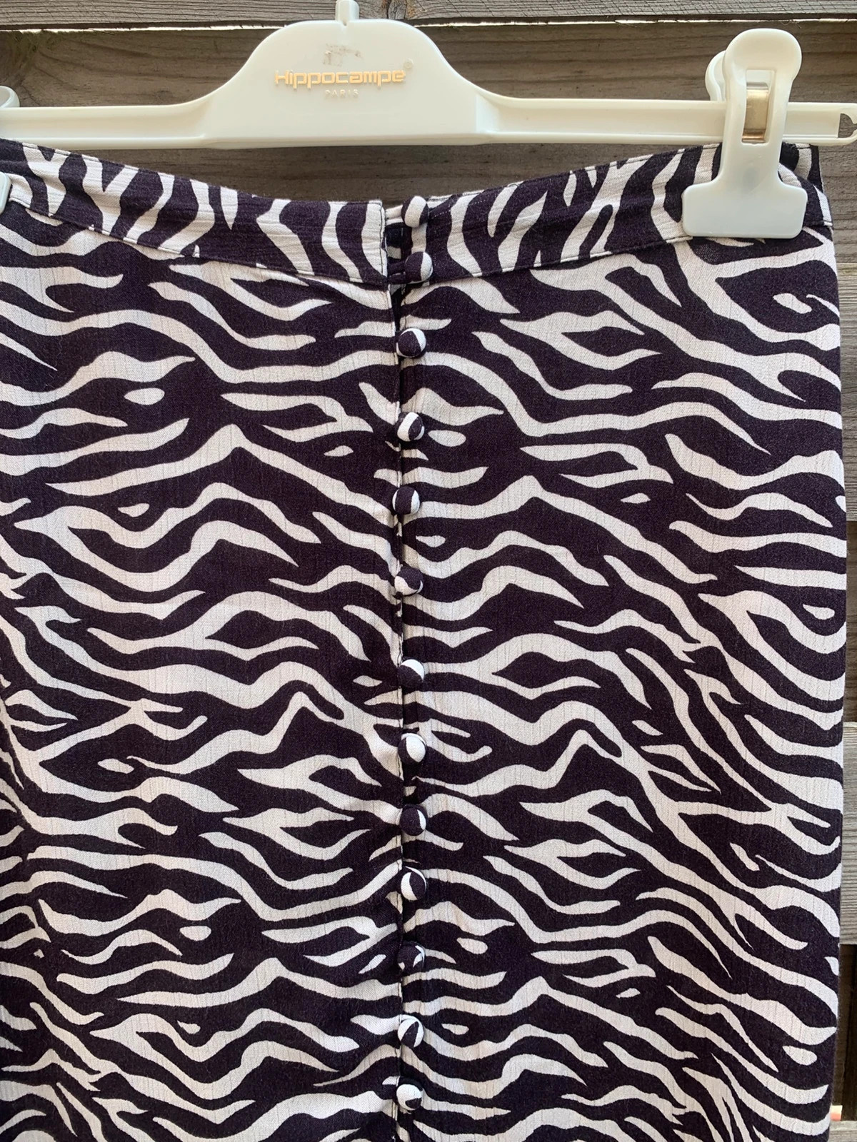 Jupe longue NAF NAF taille S imprimé zèbre fendue boutonnée – Naf Naf – taille S / 36 / 8 3
